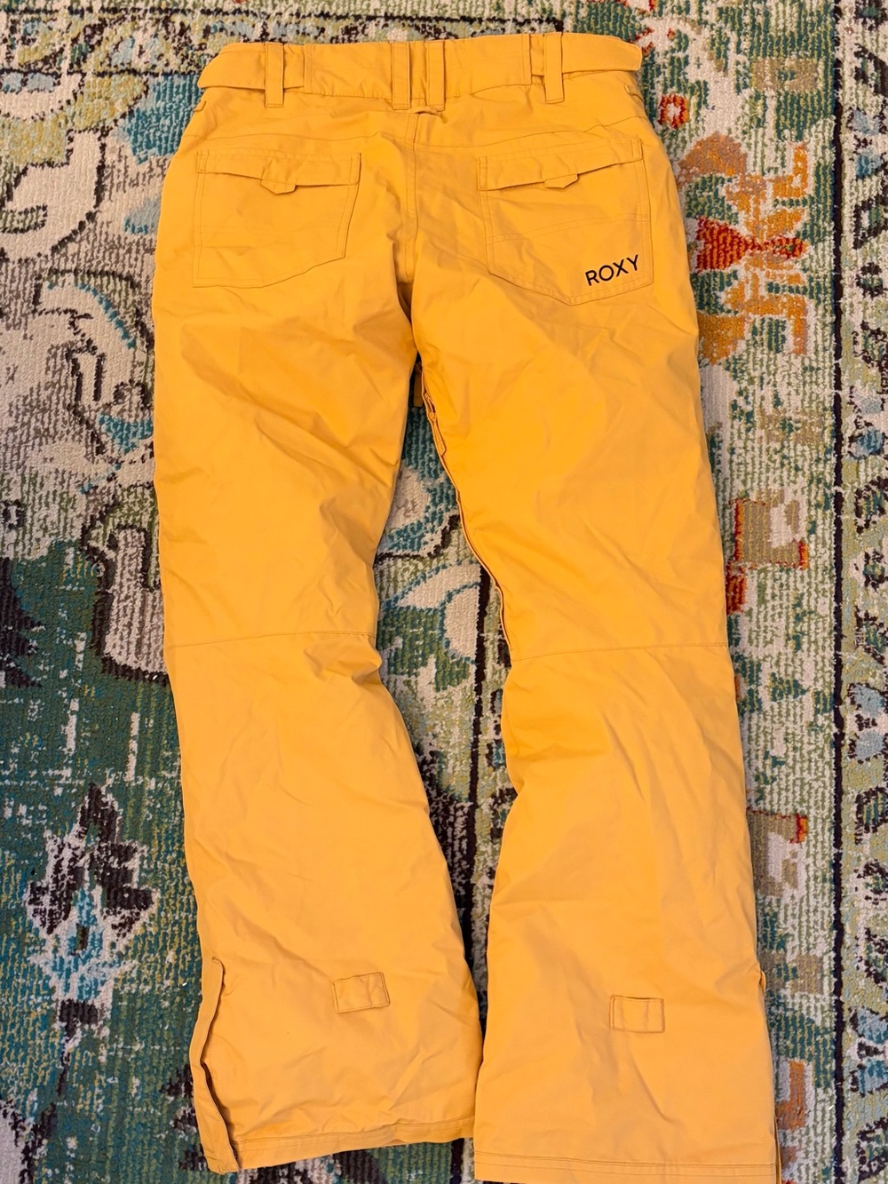 Roxy Women's Backyard Ski/Snowboard Pants Yellow - Picture 5 of 9